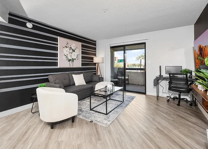 Apartment Sleek 2br Near Asu, Pool, Grill, Parking,petfrndly